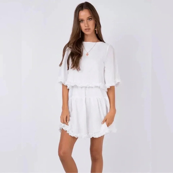 Princess Polly Dresses & Skirts - Princess Polly Cute Bridal Coastal Bohemian